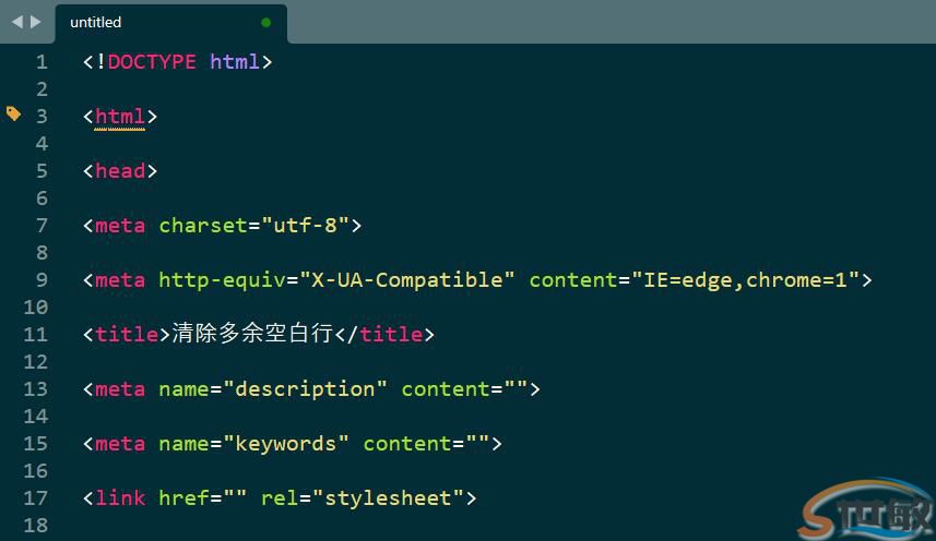 SublimeText3清除多(duō)餘空白(bái)行(xíng)方法